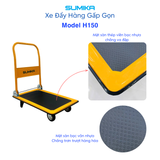  Xe đẩy hàng 4 bánh SUMIKA H150, tải trọng 150kg 