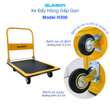  Xe đẩy hàng 4 bánh SUMIKA H300, tải trọng 300kg 