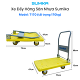  Xe đẩy hàng sàn nhựa SUMIKA T170, tải trọng 170kg 