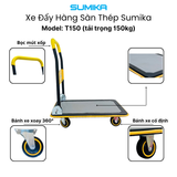  Xe đẩy hàng sàn thép SUMIKA T150, tải trọng 150kg 