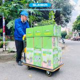  Xe đẩy hàng sàn thép SUMIKA T300, tải trọng 300kg 