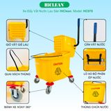  Xe đẩy vắt cây lau nhà HiClean HC070 