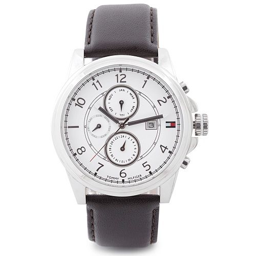  Đồng hồ nam Tommy Hilfiger Black Leather 