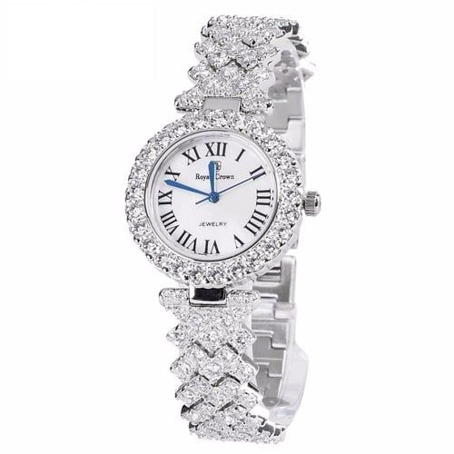  Đồng hồ nữ Royal Crown 6305 Full Crystal 