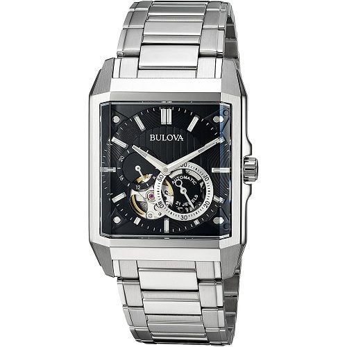  Đồng hồ nam Bulova Automatic Open Heart Window Black Dial 