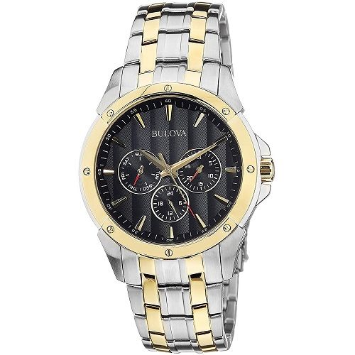  Đồng hồ nam Bulova Classic Black Dial Two-tone 