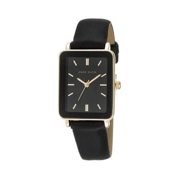  Đồng hồ nữ Anne Klein dây da chữ nhật đen 