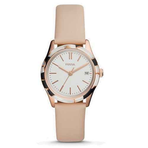  Đồng hồ nữ Fossil Adalyn Three-Hand Date Blush Leather 