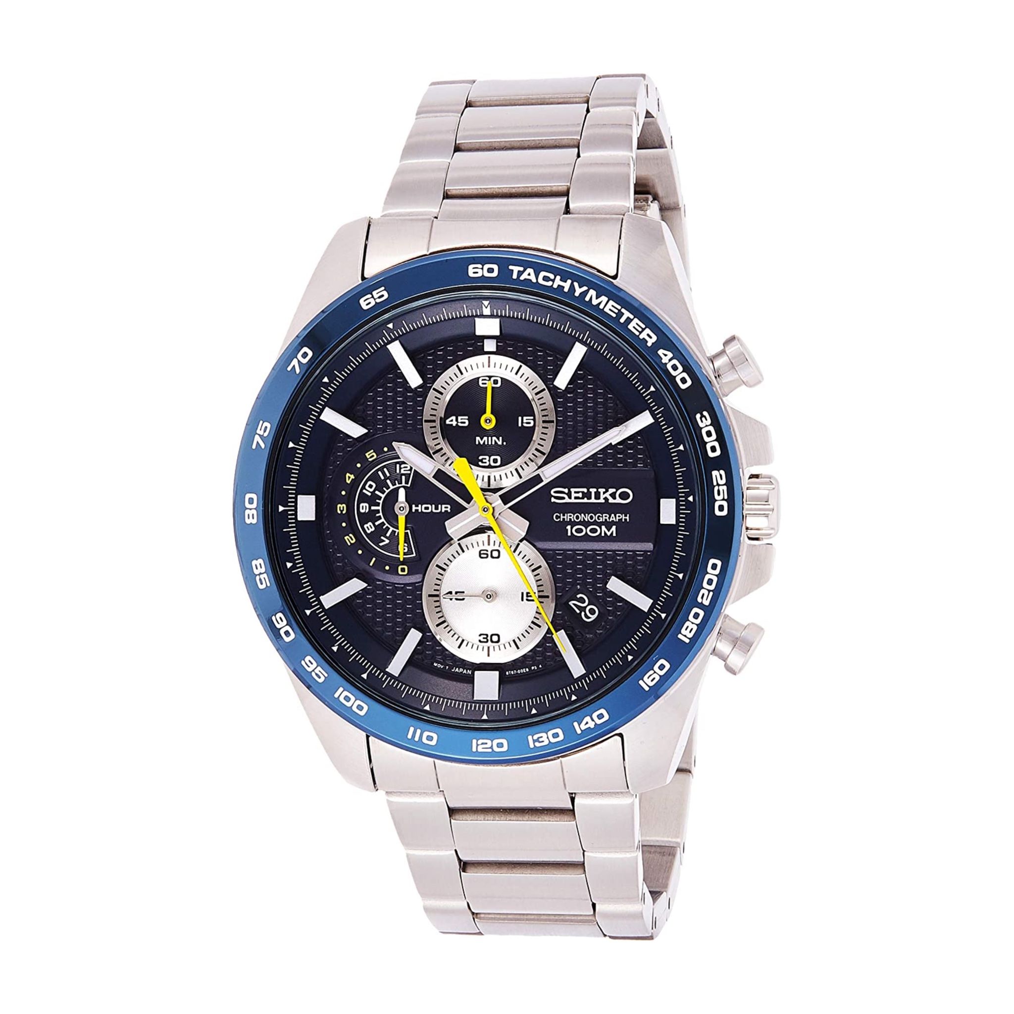 Đồng hồ nam Seiko Chronograph Quartz Watch with Stainless Steel Strap – Đồ  Hiệu Chính Hãng