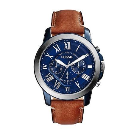  Đồng hồ nam Fossil Grant Chronograph Blue Dial 
