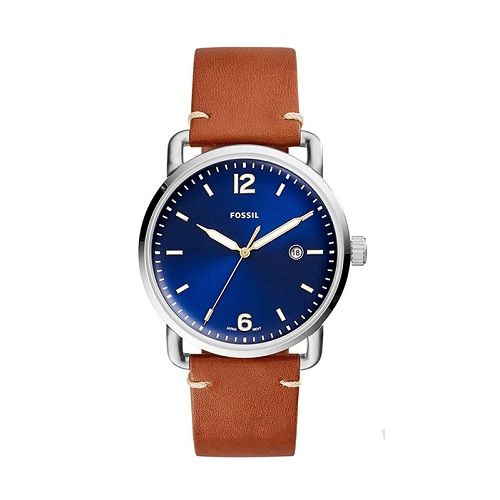  Đồng hồ nam Fossil Commuter Blue Dial Brown Leather 