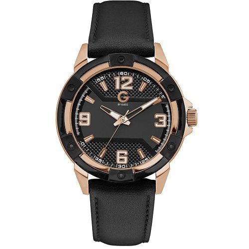  Đồng hồ nam Guess Black And Rose Gold Tone 