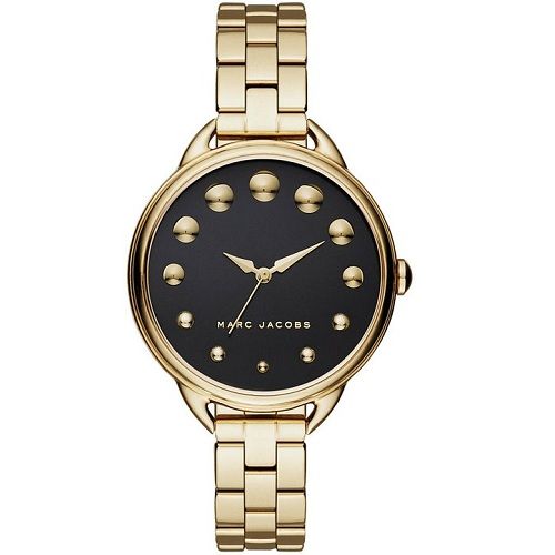  Đồng hồ nữ Marc Jacobs Betty Black Dial Gold Tone 