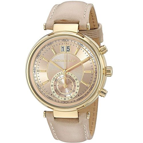  Đồng hồ nữ Michael Kors Dây Da Nude 