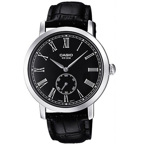  Đồng hồ nam Casio Black Leather 