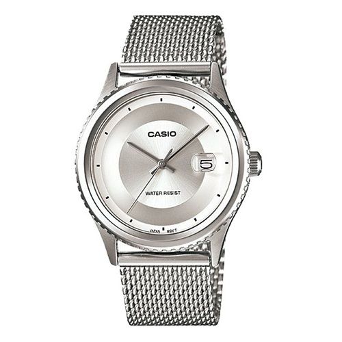  Đồng hồ nam Casio Dây Lưới Silver 