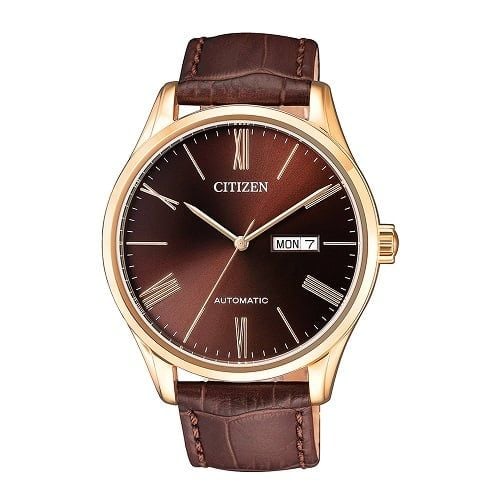  Đồng hồ nam Citizen Automatic Chocolate Leather 