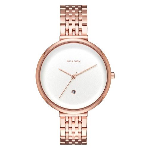  Đồng hồ nữ Skagen Gitte White Dial 