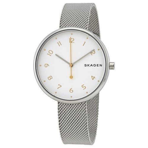  Đồng hồ nữ Skagen Mesh Silver Tone 