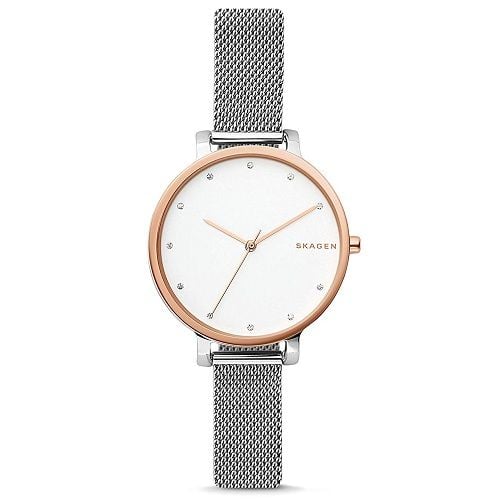  Đồng hồ nữ Skagen Hagen Two-Tone Steel-Mesh 