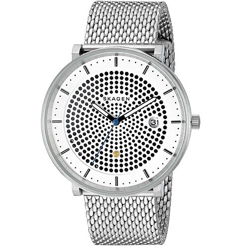  Đồng hồ nữ Skagen Hald Stainless Steel Mesh Analog 