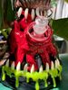  HD346 - Bongs lớn quái vật nanh nhọn dạ quang quanh miệng 