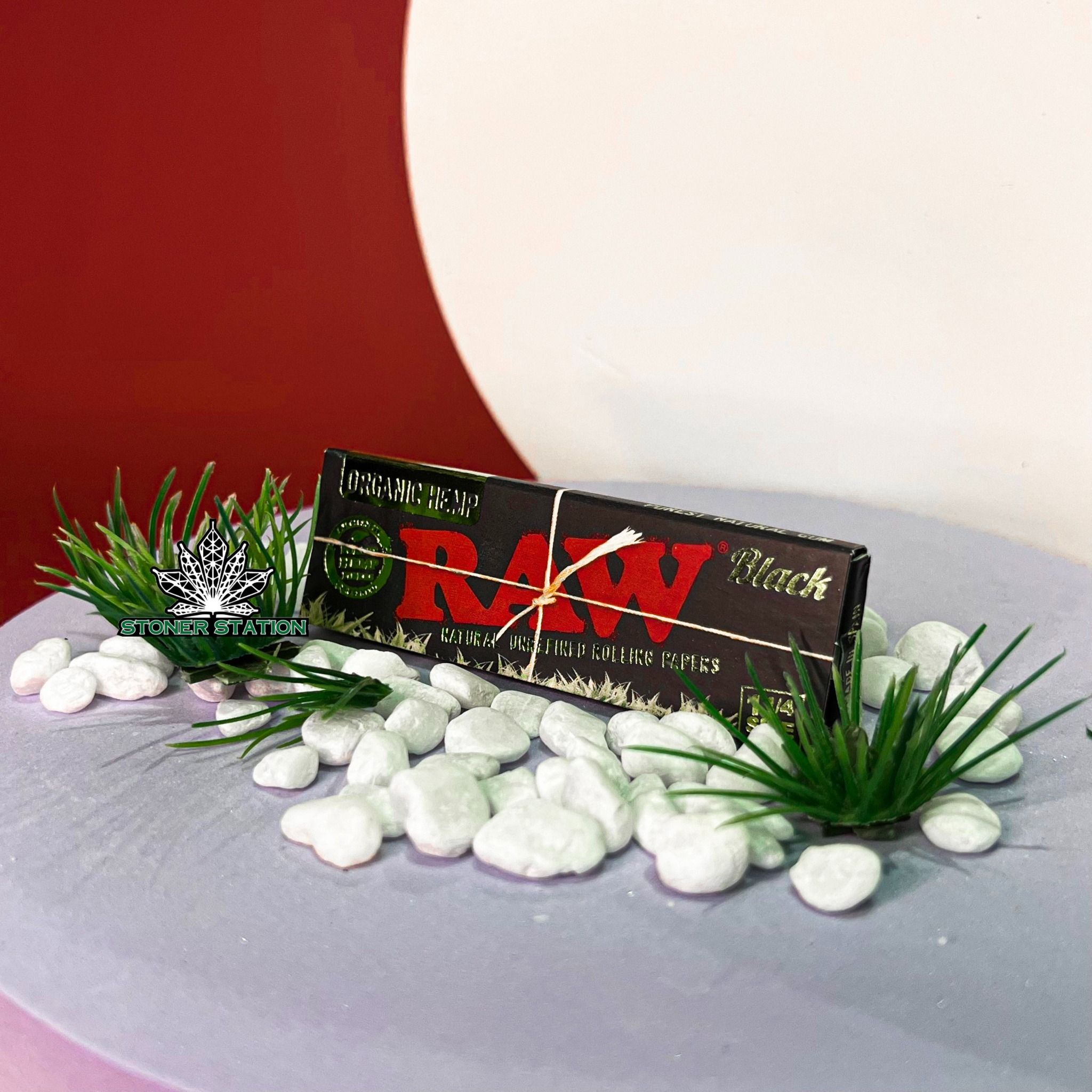  Giấy cuốn RAW đen organic 1/4 