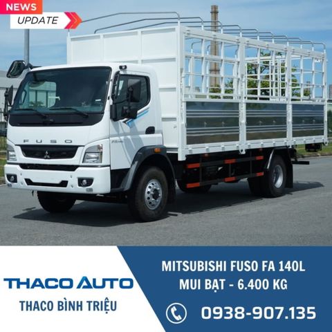 Xe tải Mitsubishi 6 tấn | Fuso FA 140L | Thùng mui bạt 