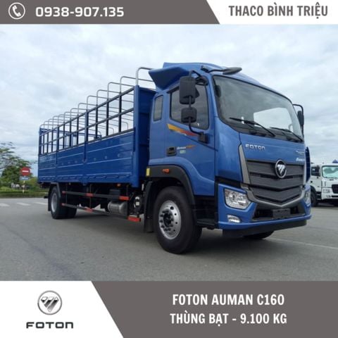 Xe tải 9 tấn | Thaco Foton Auman C160 | Thùng mui bạt 