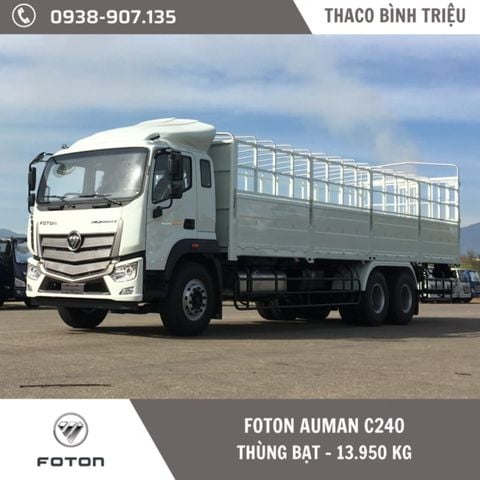Xe tải 3 chân | Thaco Foton Auman C240 | Thùng mui bạt 