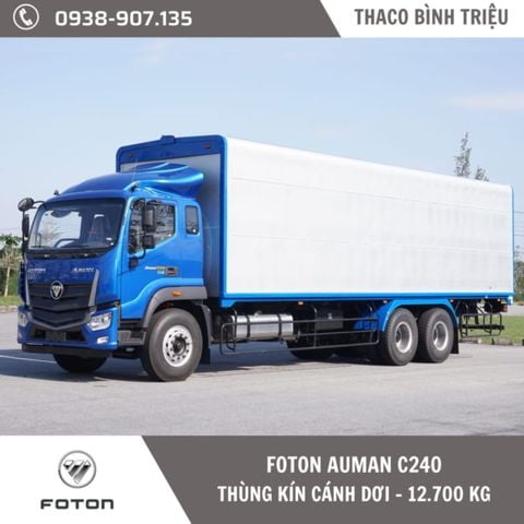 Xe tải 3 chân | Thaco Foton Auman C240 | Thùng kín cánh dơi 