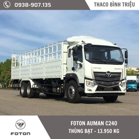 Xe tải 3 chân | Thaco Foton Auman C240 | Thùng mui bạt