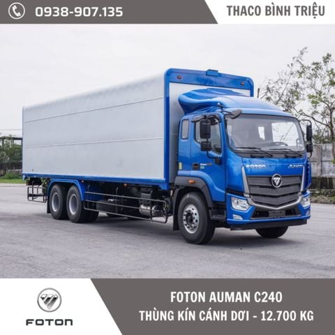 Xe tải 3 chân | Thaco Foton Auman C240 | Thùng kín cánh dơi