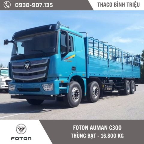 Xe tải 4 chân | Thaco Foton Auman C300 | Thùng mui bạt