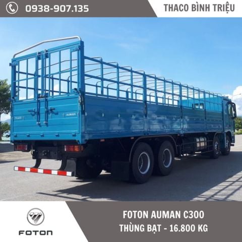 Xe tải 4 chân | Thaco Foton Auman C300 | Thùng mui bạt 