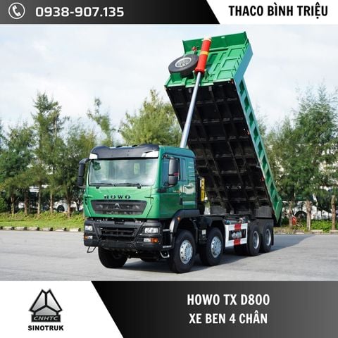Xe ben 3 chân HOWO TX D600 | Xe ben Howo 3 chân - 8T7 