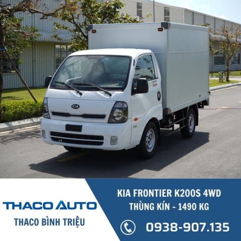 Xe tải KIA Frontier K200S 4WD (2 cầu) | Thùng kín | 1.49 tấn 
