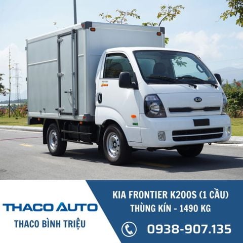 Xe tải KIA Frontier K200S | Thùng kín | 1.49 tấn 