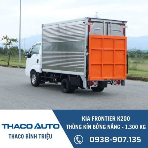 Xe tải KIA Frontier K200 | Thùng kín bửng nâng | 1.3 tấn 