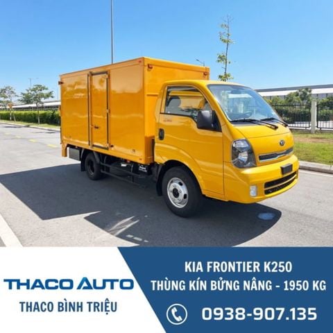 Xe tải KIA Frontier K250 | Thùng kín bửng nâng | 1.95 tấn