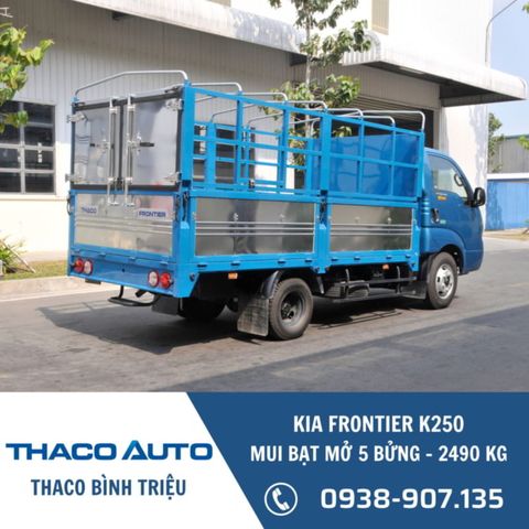 Xe tải KIA Frontier K250 | Thùng mui bạt 5 bửng | 2.49 tấn 