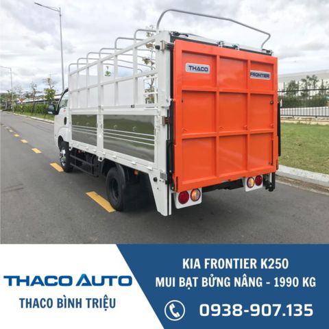 Xe tải KIA Frontier K250 | Thùng mui bạt bửng nâng 1 | 1.99 tấn