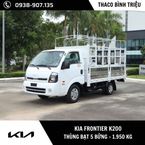 Xe tải KIA K200 | Thùng bạt 5 bửng | 1.95 tấn 