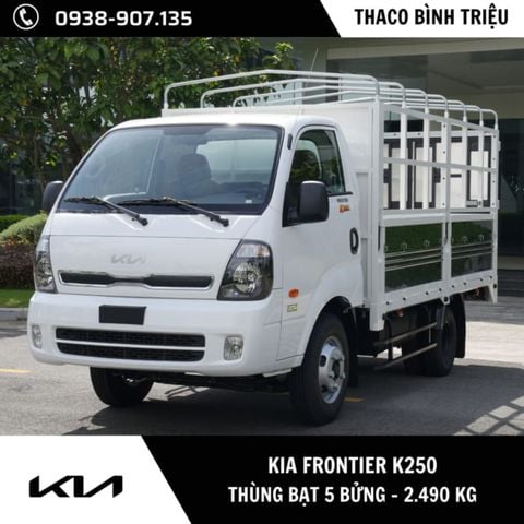 Xe tải KIA Frontier K250 | Thùng mui bạt 5 bửng | 2.49 tấn