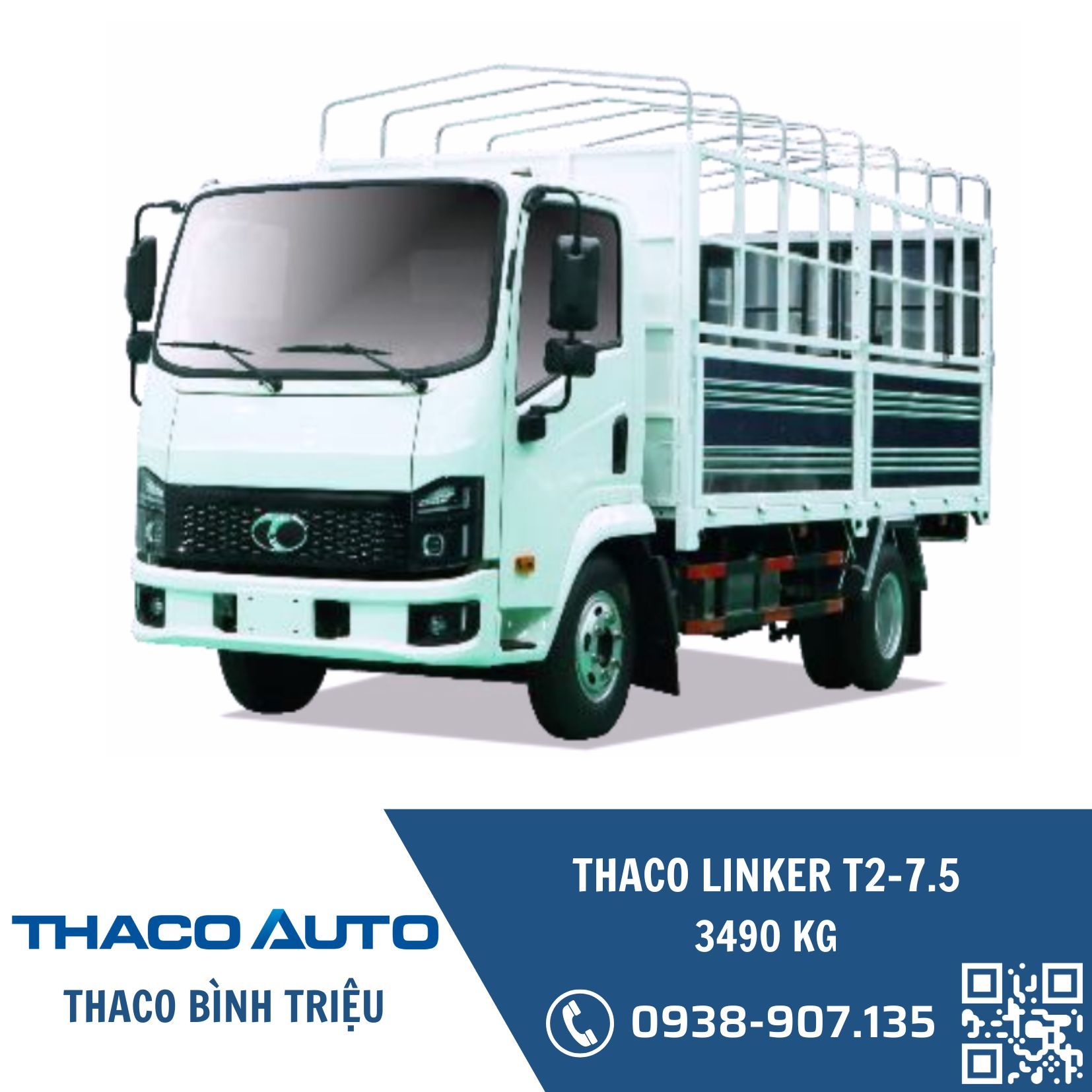 XE TẢI 3,5 TẤN THACO LINKER T2-7.5  - THÙNG LỬNG
