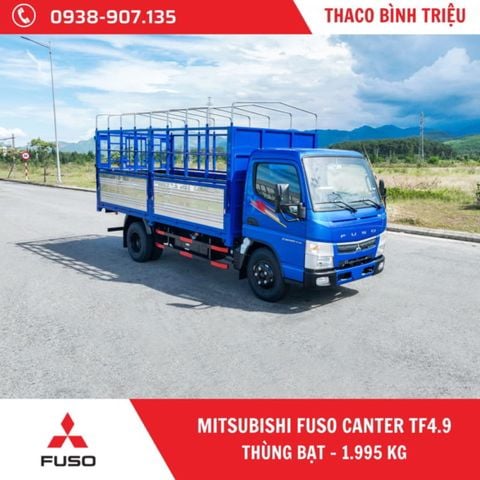 XE TẢI MITSUBISHI 1.9 TẤN FUSO CANTER TF4.9  - MUI BẠT 