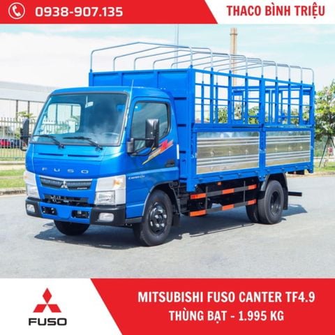 XE TẢI MITSUBISHI 1.9 TẤN FUSO CANTER TF4.9  - MUI BẠT