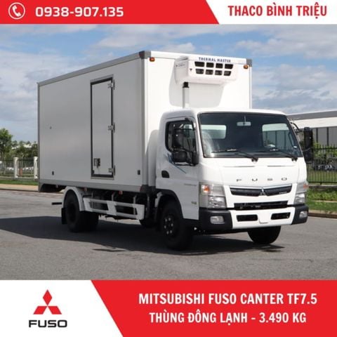XE TẢI MITSUBISHI 3.5 TẤN FUSO CANTER TF7.5 - THÙNG ĐÔNG LẠNH 