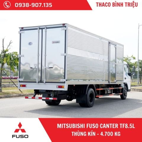 Xe tải Mitsubishi 5 tấn | Fuso Canter TF8.5L | Thùng kín 