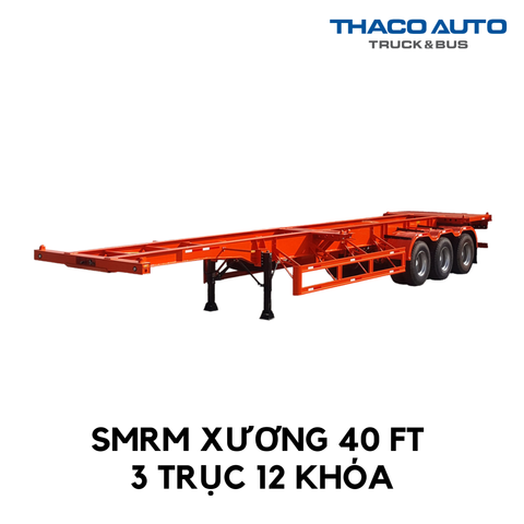  SƠ MI RƠ MOÓC XƯƠNG | 3 TRỤC | 12 KHÓA | 40 FEET 